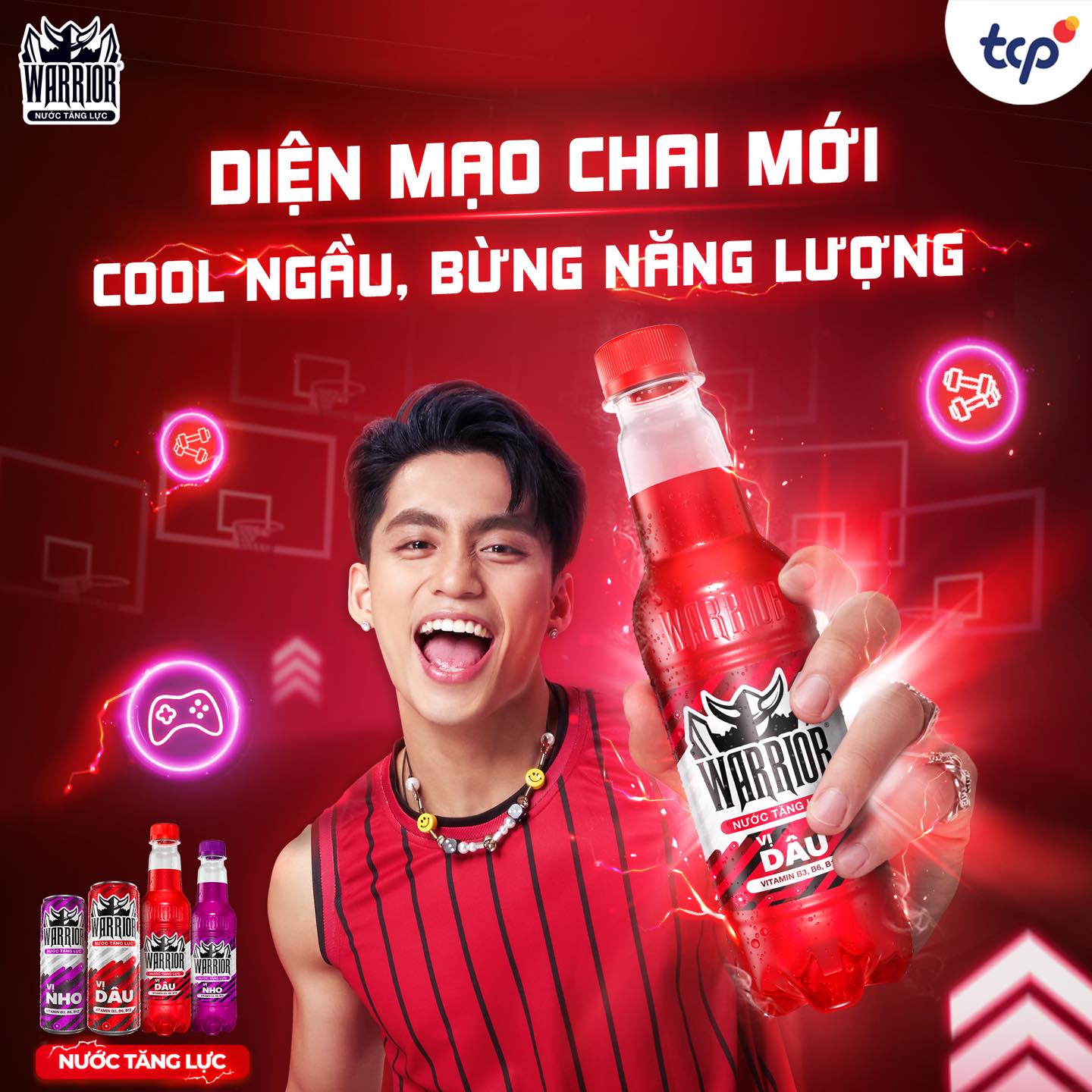 Màn hợp tác giữa MONO & Nước tăng lực Warrior