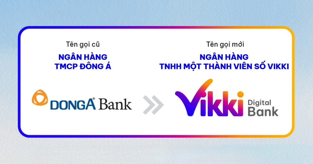 Đông Á Bank đã tái định vị và tái nhận diện thành Vikki Digital Bank