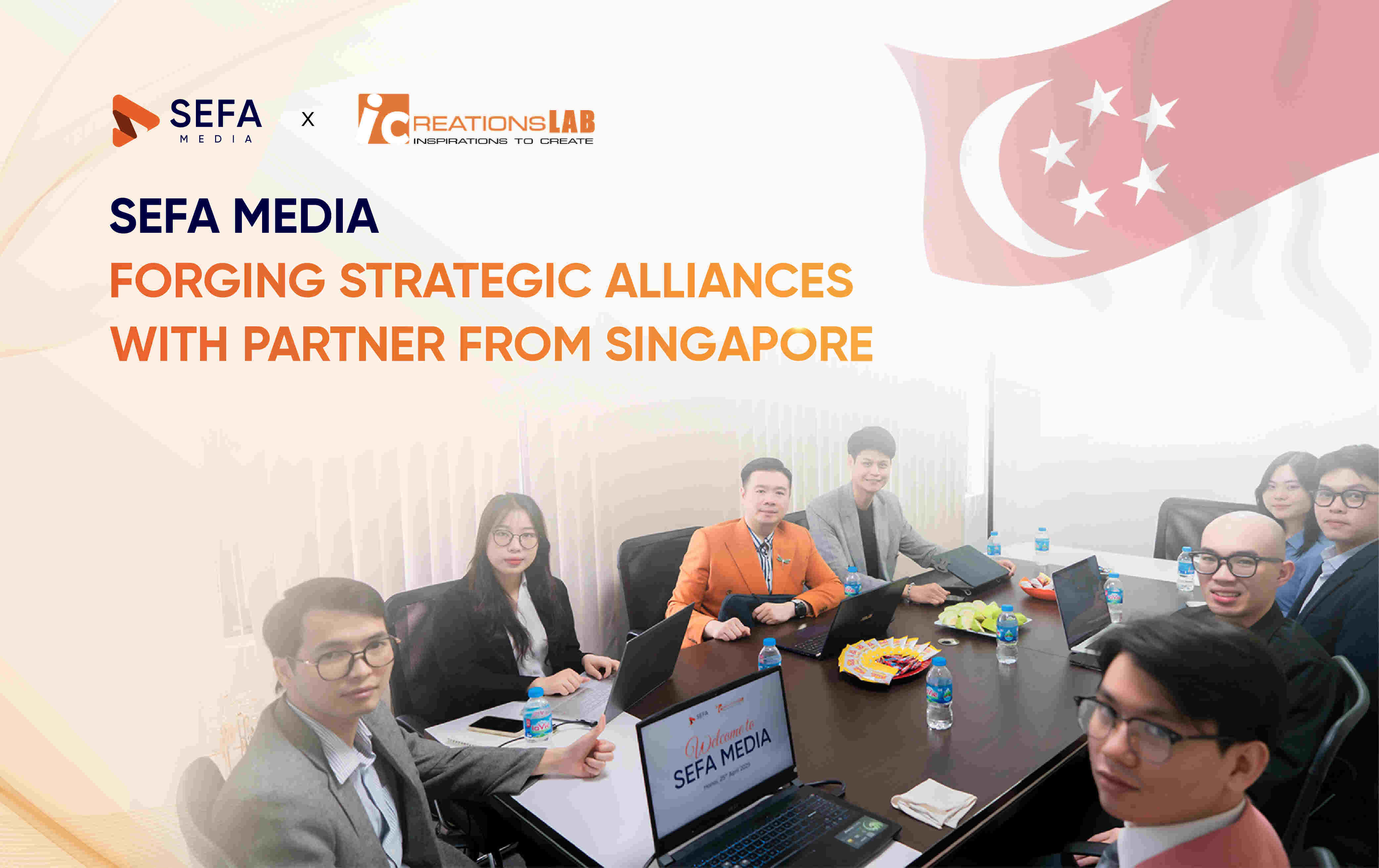SEFA Media gặp gỡ và trao đổi cùng đối tác chiến lược đến từ Singapore (1)